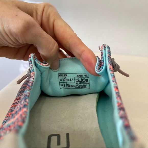 Hey Dude Women’s Wendy Sox Sunset Pink - Picture 8 of 8